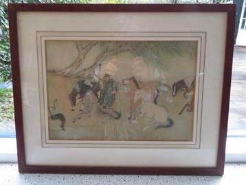 Reproduktie print van de Chinese kunstenaar Chaou Meng Fou  beschikbaar voor biedingen