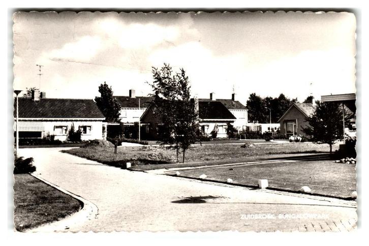 Zuidbroek, Bungalowpark, Verzamelen, Ansichtkaarten | Nederland, Gelopen, Groningen, 1940 tot 1960, Verzenden
