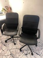 2 Ikea bureaustoelen zwart, Ophalen, Gebruikt, Zwart, Bureaustoel