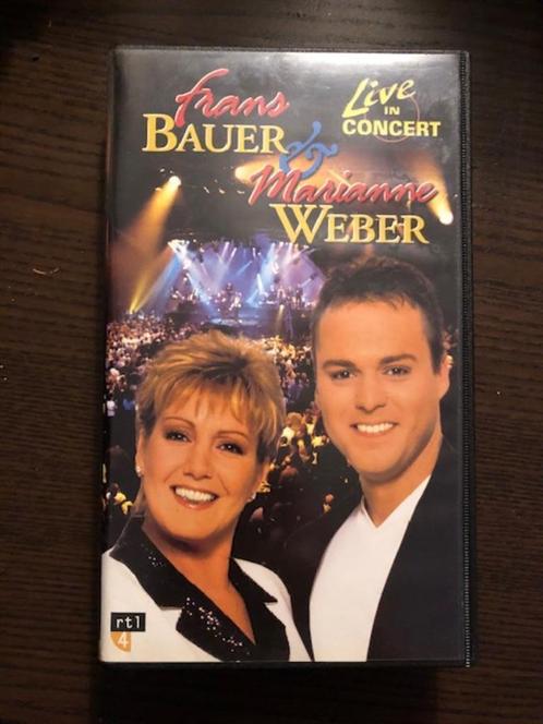 Frans Bauers & Marianne Weber Live in concert VHS, Cd's en Dvd's, VHS | Documentaire, Tv en Muziek, Zo goed als nieuw, Alle leeftijden