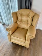 Springvale leren Chesterfield fauteuil(SET +ligstoel €900,-), Huis en Inrichting, Fauteuils, Ophalen of Verzenden, Zo goed als nieuw