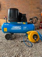 Mobiele Compressor 150 liter - 10 bar + Zeca Slangveerhaspel, Doe-het-zelf en Verbouw, Compressors, Ophalen, Zo goed als nieuw