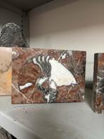 Ammoniet Fossiel in Gepolijste Steen, Antiek en Kunst, Kunst | Beelden en Houtsnijwerken, Ophalen