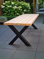 Douglas tuintafel inclusief stalen poten gepoedercoat, Tuin en Terras, Tuintafels, Ophalen of Verzenden, Nieuw, Rechthoekig, Hout