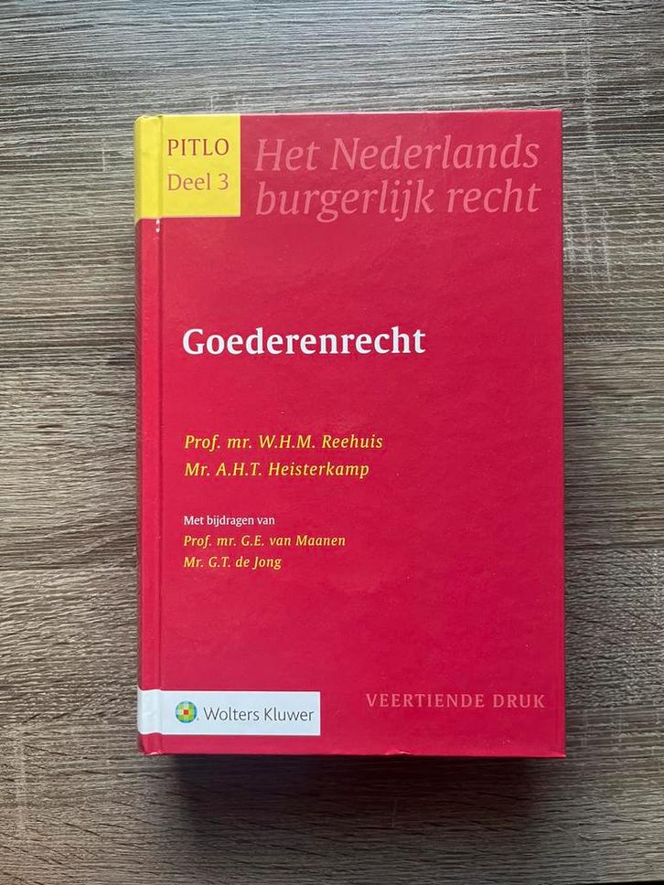 Pitlo 3 - Goederenrecht, Boeken, Wetenschap, Zo goed als nieuw, Natuurwetenschap, Ophalen of Verzenden