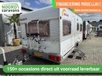 Dethleffs New Line 450 RONDZIT + VOORTENT +VASTBED, Caravans en Kamperen, Caravans, Serviceluik, Bedrijf, 750 - 1000 kg, Tot en met 4