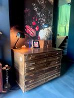 Vintage architectenkast, Huis en Inrichting, Kasten | Ladekasten, Ophalen, Gebruikt, 100 tot 150 cm, 75 cm of meer