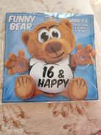Funky bear 16 en happy, Ophalen of Verzenden, Nieuw, Feestartikel, Verjaardag
