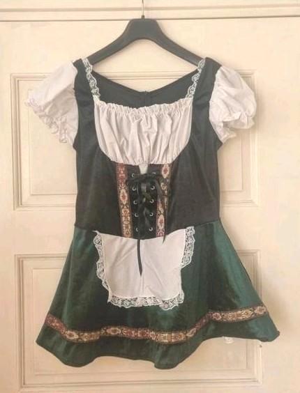 Leuke groen zwart dirndl oktoberfeest  maat 38, Kleding | Dames, Carnavalskleding en Feestkleding, Zo goed als nieuw, Overige thema's