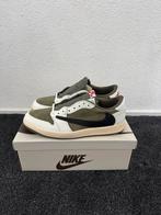 Travis Scott Jordan 1 Low Medium Olive – Maat 46 (US 12), Overige kleuren, Nieuw, Ophalen of Verzenden, Nike x Travis Scott