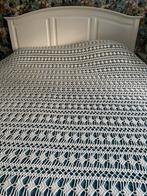 Gehaakte sprei 2-persoons crèmekleurig, Huis en Inrichting, Slaapkamer | Beddengoed, Ophalen, Gebruikt, Wit, Overige typen