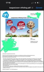 3 kaartjes voor Efteling, Tickets en Kaartjes, Drie personen of meer, Ticket of Toegangskaart