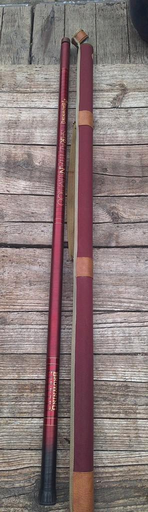 Browning Spiral titanium 1100 11 meter + verlengdeel, Watersport en Boten, Hengelsport | Witvissen, Zo goed als nieuw, Vaste hengel