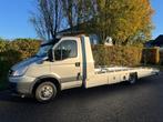 Iveco Daily 50C17 3.0 Tijhof oprijwagen |Autotransporter| lu, Auto's, Bestelauto's, Euro 5, Gebruikt, Zwart, 4 cilinders