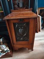 Antiek Art Nouveau Turfkastje, Antiek en Kunst, Antiek | Meubels | Kasten, Ophalen of Verzenden