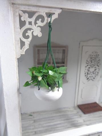 Mooie hangplant..Poppenhuis 1:12... (Foto nr E19 )* beschikbaar voor biedingen