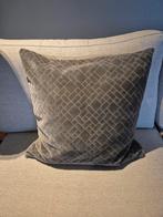 Kussenhoes beige velours voor sierkussen 50x50cm, Ophalen of Verzenden, Zo goed als nieuw, Beige, Vierkant