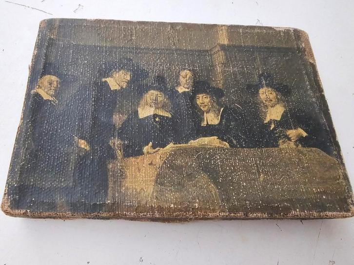 Oud schilderij - Groepsportret, Antiek en Kunst, Kunst | Schilderijen | Klassiek, Ophalen of Verzenden