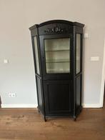 Antiek vitrinekastje jaren '20, Ophalen, Gebruikt, 100 tot 150 cm, Glas