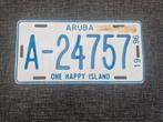 Kentekenplaat Aruba nummerbord Nummerplaat License plate, Ophalen of Verzenden, Gebruikt, Auto's