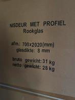 Nieuwe Douche Nisdeur 70x202 cm Rookglas, Doe-het-zelf en Verbouw, Sanitair, Ophalen, Nieuw, Glas, Overige typen