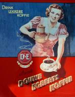 Mooi vintage metalen dienblad Douwe Egberts Koffie (42 x 32), Huis en Inrichting, Woonaccessoires | Dienbladen, Ophalen of Verzenden