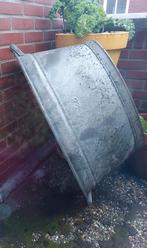 Grote zinken teil maat 28, Tuin en Terras, Bloembakken en Plantenbakken, Ophalen, Gebruikt, Metaal, 30 tot 60 cm
