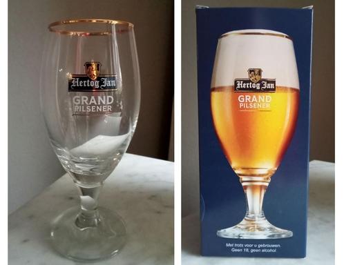 6  Nieuwe Hertog Jan Grand Pilsener glazen., Verzamelen, Biermerken, Nieuw, Glas of Glazen, Hertog Jan, Ophalen of Verzenden