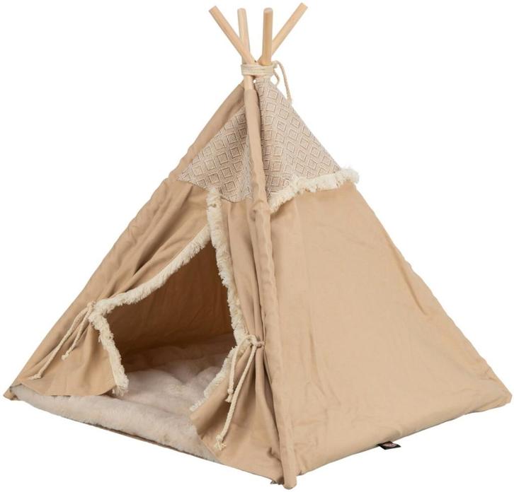 Kattenmand tipi tent Boho van € 44,99 nu voor maar € 32,95, Dieren en Toebehoren, Kattenmanden, Nieuw, Overige, Ophalen of Verzenden