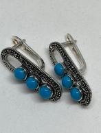 Prachtige set van 925 sterling zilver met turkoois, Ophalen of Verzenden, Zilver, Overige typen, Met edelsteen