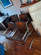 8 Leren Stoelen/ 2 Sets van 4 Vandaag TEAB Op Te Halen, Ophalen, Gebruikt, Bruin, Twee