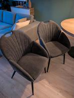 3 eetkamerstoelen, grijs, als nieuw!!! Eijerkamp, Ophalen, Zo goed als nieuw, Grijs