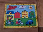 Houten knopjes puzzel, Ophalen of Verzenden, Minder dan 10 stukjes, Zo goed als nieuw, 6 maanden tot 2 jaar