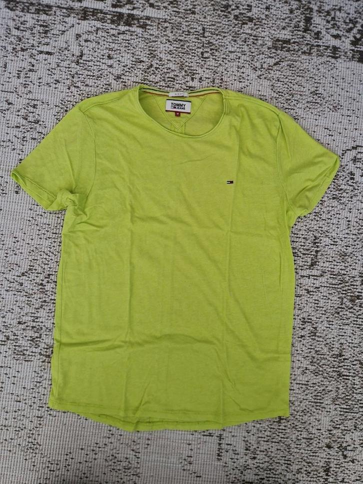 Tommy Hilfiger T-shirt heren maat M licht groen, Kleding | Heren, T-shirts, Zo goed als nieuw, Maat 48/50 (M), Groen, Ophalen of Verzenden