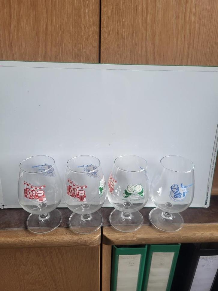 BIERGLAZEN -131- PINT  -  11 STUKS + 2 x Reclame/2 zijden., Verzamelen, Biermerken, Zo goed als nieuw, Glas of Glazen, Overige merken