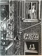 J.Franken Pzn. (Den Haag 1896-1977) Houtsnede 'Vrouw voor he, Ophalen of Verzenden