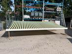 Zonnescherm knikarm 567 x +/- 300 cm, 150 tot 300 cm, Ophalen, Gebruikt, Knikarmscherm