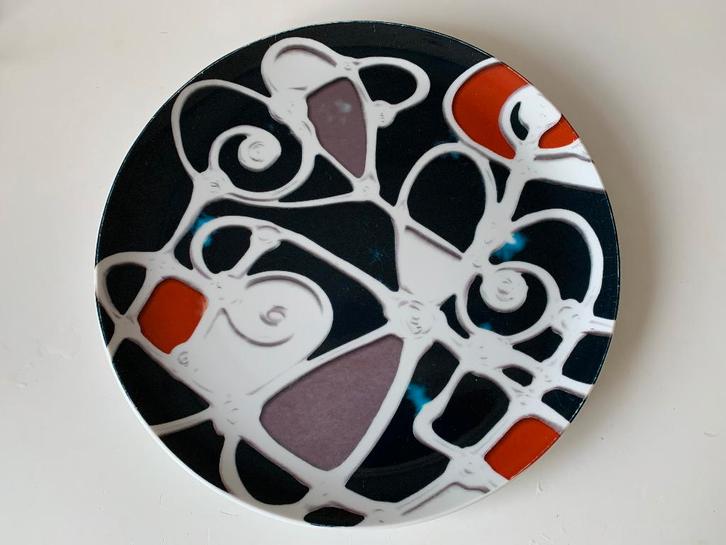 Kunst bord Arty Plate Frank Le Pair - Alegria Uno, Antiek en Kunst, Kunst | Designobjecten, Ophalen