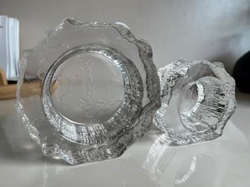 2 Vintage Iittala ASLAK Schaal ‘Europa’ Tapio Wirkkala 70’s beschikbaar voor biedingen