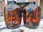 Set van 2 prachtige, trendy vazen ~ splinternieuw!, Overige kleuren, Nieuw, Ophalen of Verzenden, Glas