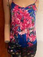 Flavio Castellani top met kant ZIJDE s it 42 origineel zgan, F, Flavio Castellani, Blauw, B