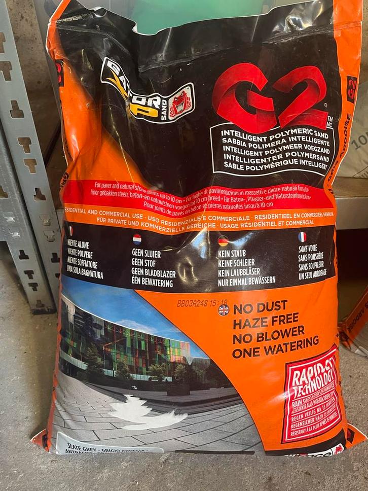 Gator XP G2 Voegzand Antraciet - 20kg, Tuin en Terras, Grind, Keien en Split, Nieuw, Overige typen, Antraciet, Overige materialen