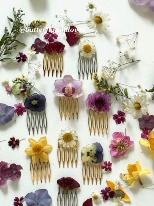 Haarspeld haaraccessoire Echte bloem bruidskapsel festival, Sieraden, Tassen en Uiterlijk, Uiterlijk | Haarverzorging, Nieuw, Haarspeld