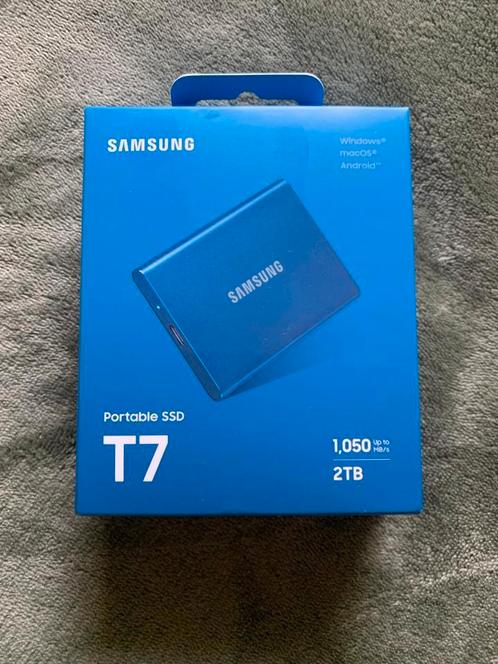 Samsung T7 2TB Portable SSD - Nieuw in doos!, Computers en Software, Harde schijven, Nieuw, Laptop, Extern, SSD, USB, Ophalen of Verzenden