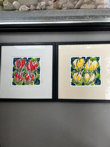 Tka 2 sr zeefdruk Ad van Hassel 43x43 cm beschikbaar voor biedingen