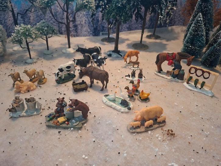 Miniatuur Boerderijdieren Set, Verzamelen, Poppetjes en Figuurtjes, Zo goed als nieuw, Ophalen of Verzenden