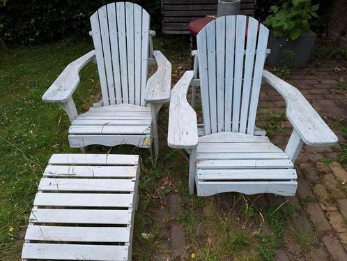 Drie bearchairs, Tuin en Terras, Tuinstoelen, Gebruikt, Ophalen
