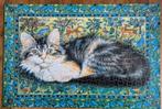 Vintage puzzel Poes, 800 stukjes, Ophalen of Verzenden, 500 t/m 1500 stukjes, Gebruikt, Legpuzzel
