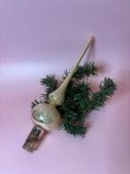 Oude vintage piek goudkleurig glas, Diversen, Kerst, Ophalen of Verzenden, Zo goed als nieuw