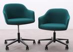 Vitra | Softshell | Verrijdbare stoel | Blauwgroen, Huis en Inrichting, Stoelen, Metaal, Blauw, Ophalen of Verzenden, Zo goed als nieuw